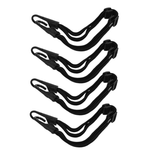 HAPINARY 4Pcs Adjustable Motorcycle Elastic Straps Heavy Duty Bungee Cords for Secure Luggage Attachment Bikes Durable Rubber for Motorcycles