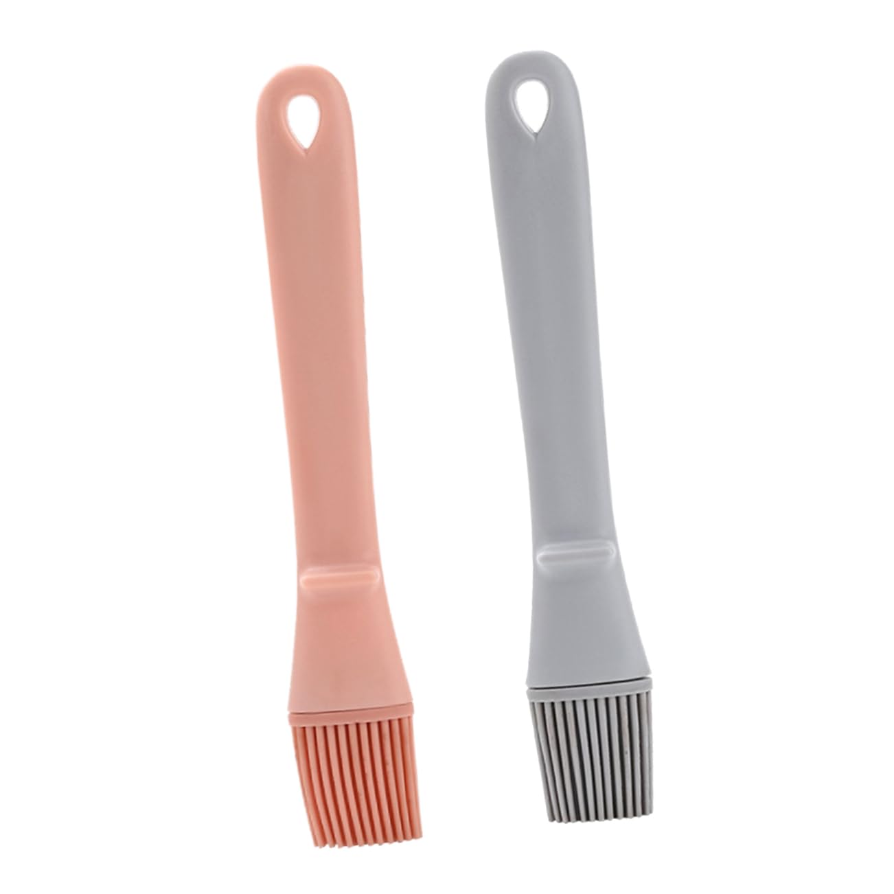 FELTECHELECTR 2-pack Bbq Oil Brush Multi-purpose Silicone Cooking Brush for Baking Grilling Basting Heat Resistant Easy to Clean