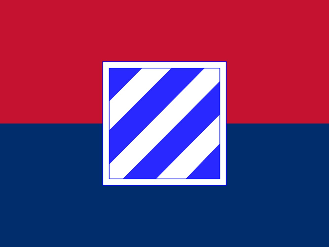 Drapeau U.S. Army 3rd Infantry Division idée cadeau passionné d'histoire