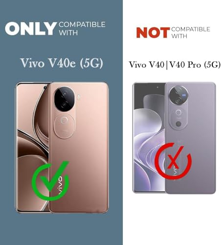 Image of Jkobi Lifetime Anti-Yellow Clear Back Case Cover for Vivo V40e (Sleek Hard Crystal | Shockproof and Camera Protection)