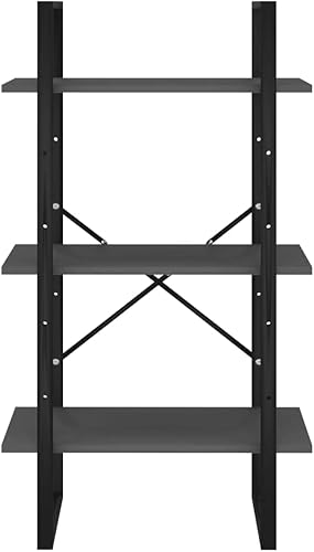 Miniatura 6 de KTHLBRH Estantes de cocina, estantes de baño, estantes de libros, estantes de suelo, estante de almacenamiento, color gris, 23.6 x 11.8 x 41.3