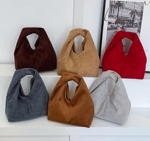 Bolso bandolera Slouchy Suede Crescent para mujer miniatura 7