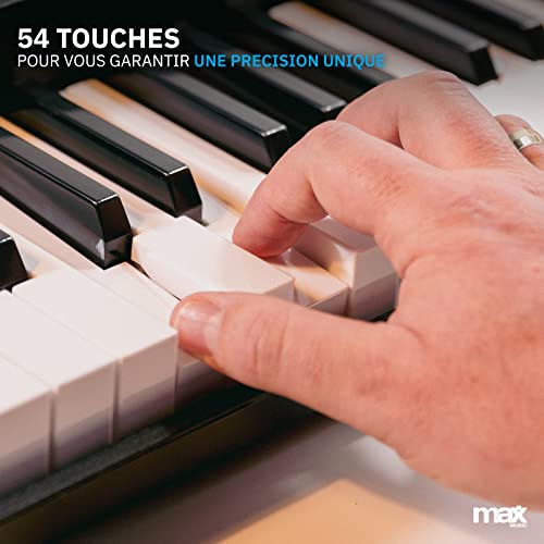 MAX KB7 Clavier électronique pour débutant, Piano numérique 54 touches, Fonction d’enregistrement, 2 haut-parleurs… - Les Beatles, Paul McCartney, John Lennon, RIngo Starr, George Harrison MAX KB7 Clavier électronique pour débutant, Piano numérique 54 touches, Fonction d'enregistrement, 2 haut-parleurs… – Image 3