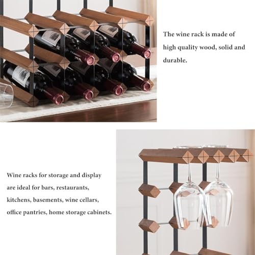 Soporte de vino de madera para encimera 6-15 botellas miniatura 4