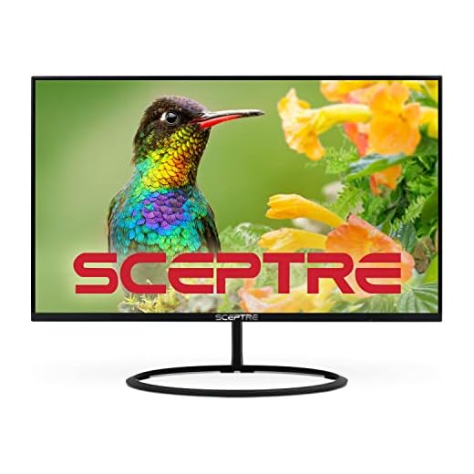 Sceptre 32-inch IPS QHD Monitor 2560 x 1440 119% sRGB Edge-Less up to 75Hz DisplayPort HDMI x2, Build-in Speakers Machine Black 2023 (E325W-QPS)