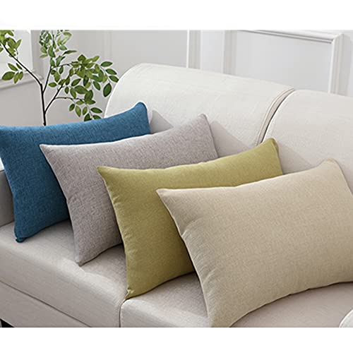 Housses de coussin 30x50 cm motif pied-de-poule bleu ciel deco salon chic - 3