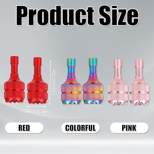 Image of lasuroa 6pcs Drone Controller Sticks, Mini Drone Controller Thumb Sticks Drone Joystick Replacement Compatible with DJI Mini 3 Pro DJI RC Smart Controller Accessories(Dazzling Color Pink Red)