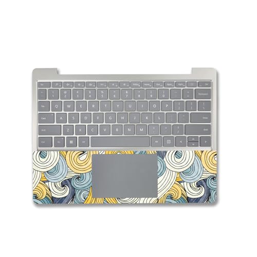 Image of MightySkins Carbon Fiber Skin Compatible with Microsoft Surface Laptop Go 3 (2023) Full Wrap Kit - Turbulence | Protective, Durable Textured Carbon Fiber Finish | Made in The USA