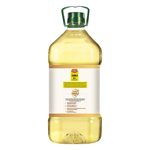 Image of Del Monte Canola Oil, 5L | Rich in MUFA, PUFA, Omega 3 & 6 | 0% Trans Fat | Ideal for Everyday Indian Cooking | Imported Oil
