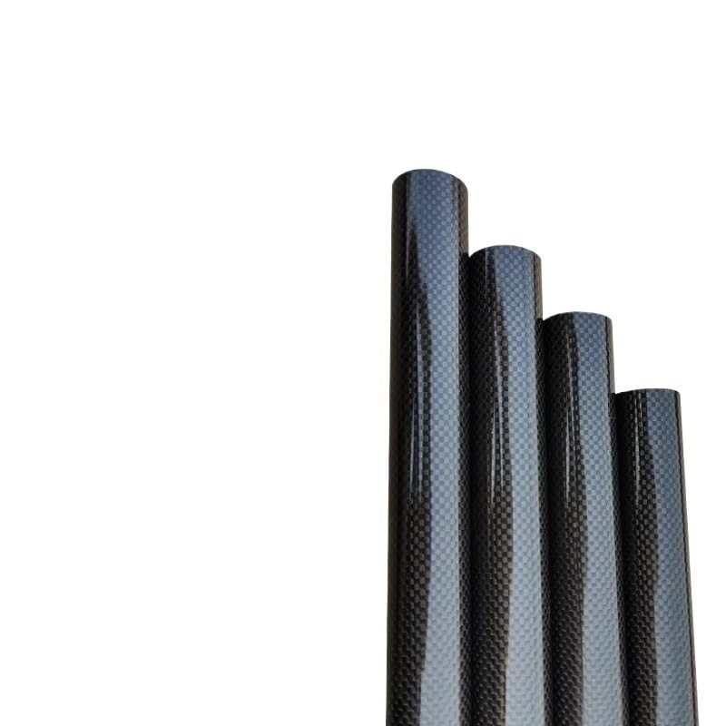 2Pcs 3K Plain Glossy Surface Carbon Fiber Tube Length 500mm OD 12mm 14mm 16mm 18mm 22mm 24mm 26mm 28mm 30mm 35mm Carbon Tube Carbon Fiber Square Tube(2PCS 18x14x500mm)