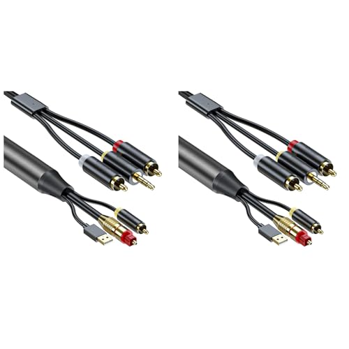 Convertisseur audio numérique analogique SPDIF optique coaxial vers RCA AUX 3.5mm