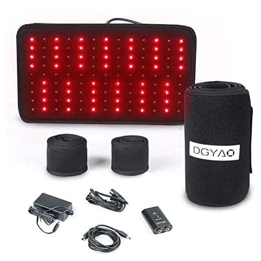 Near Infrared Red Light Led Therapy Wrap Back Pain Relief Light Therapy Pads Large Infrared Home Use Wearable Wrap Deep Penetrating Heals Lighting Pad Arthritis Joints Muscle Benefits