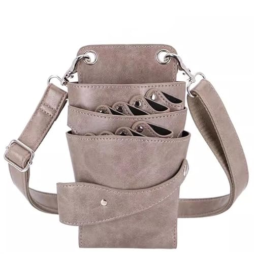 シザーケース 多機能電動バリカン ペット用バリカン ヘアサロン用 ヘアシザー ウエストバッグ 美容師 理容師 収納ケース ツールバッグ ヘアカット トリマー プロ用 大容量(Color 2)