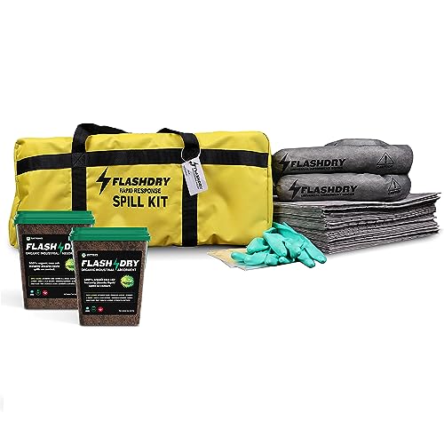 FlashDry Pro Portable Spill Kit with Yellow Duffle