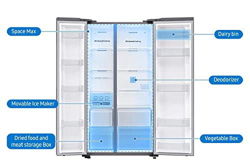 Image of Samsung 700 L Inverter Frost Free Side-by-Side Refrigerator