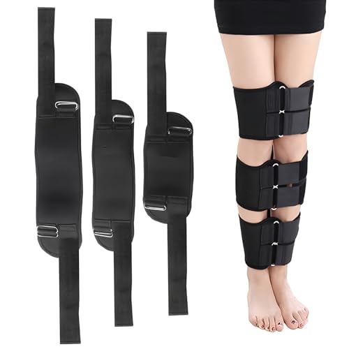 GGFSSQ Leg Correction Belt - 3 in 1 O/X Adjustable Leg Corrector Bandage - bow, Inside Eight Character Corrector Leggings Belt, Knock Knee Braces (XXL)