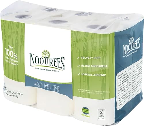 Papel higiénico de 3 capas NooTrees con textura suave y máxima resistencia 3
