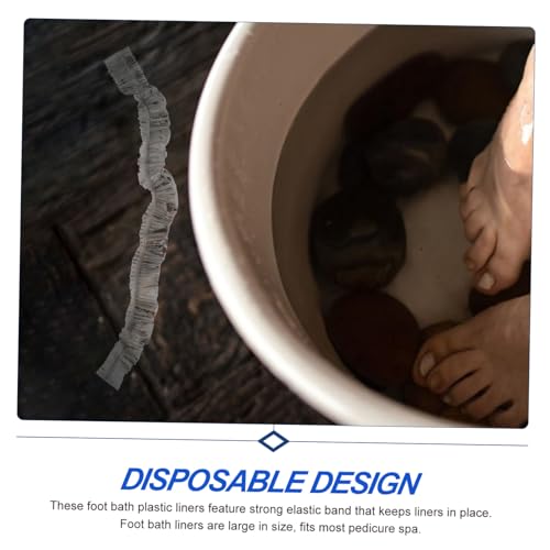 Mikinona 100 unidades forros desechables para spa de pies miniatura 7