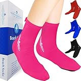 Nordic Essentials Aqua Beach Socks - 1 Pair - For Sand Soccer, Volleyball, Swim, Diving, Snorkel Equipment for Men, Women, Kids, Youth - Neoprene Lycra Waterproof Booties - Sun Protection XS - Pink