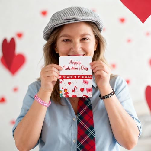 Bracelets en silicone Saint-Valentin pas cher lot de 100 pour petits prix classe - 5