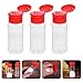 Imagen de DIYEAH Dispensador de Especias 6 Piezas Rojo Frascos para Condimentos Reutilizables Cierre Hermético Saleros y Pimenteros Portátiles para Cocina Barbacoa y Camping