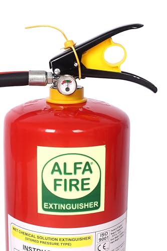 Image of 4L Wet Chemical Kitchen Fire Extinguisher - Mild Steel | K-Class | Refillable | Suitable for Commercial Kitchens
