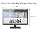 Anti Blue Light Screen filter for 23 Inches Widescreen Desktop Monitor, Blocks Excessive Harmful Blue Light, Reduce Eye Fatigue and Eye Strain