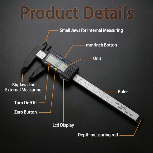 Digital Vernier Caliper Electronic 150mm Measuring Tool LCD Screen - Image 2