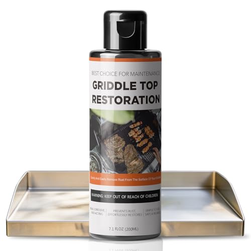 LIRUIMALL Griddle Cleaning Compatible with Black Stone - Flat Top Grill Cleaning - Removes Grease Food Residue Burnt- Griddle Top Restoration Kit