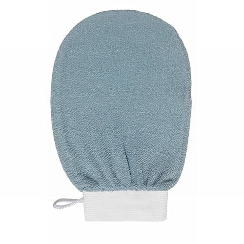 Set di guanti esfolianti marocchini, 12 pezzi, per strofinare il corpo, ideali per ottenere una pelle liscia e pori non ostruiti (1 pezzo blu)