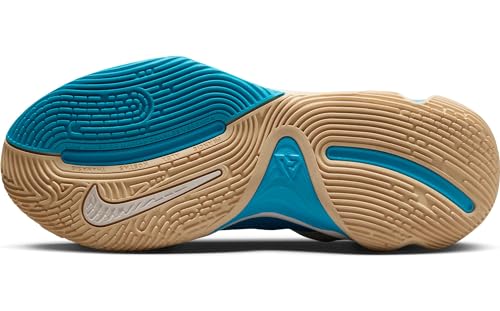 NIKE Giannis Immortality 3, três quartos de alto homem, Phantom Blue Lightning Ice Peach, 44 BR