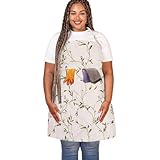 Poches pratiques pour plus de commodité : deux poches surdimensionnées (18,8 x 17 cm) peuvent contenir des téléphones portables, des outils ou des paquets d'épices, ce qui vous permet de tout avoir à portée de main et de travailler efficacement.