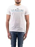 La Martina La Martina Herren Man T-Shirt Cotton Jersey Pullunder, Weiß (Optic White 00001), Large