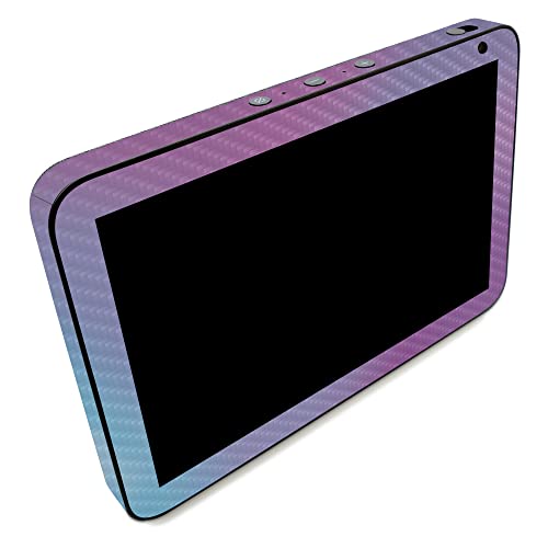Image of MightySkins Carbon Fiber Skin Compatible with Amazon Echo Show 8 (Gen 2) - Purple Fog | Protective, Durable Textured Carbon Fiber Finish | Easy to Apply | Made in The USA
