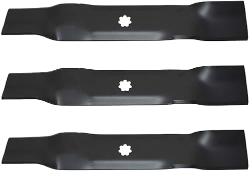 Miniatura 2 de RAParts 91853 - Tres cuchillas de cortacésped de 48 pulgadas para John Deere D140, D140 D150
