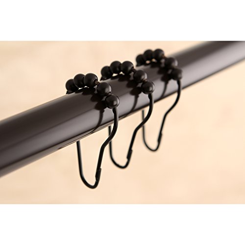Kingston Brass Srcr125 Roller Ball Shower Curtain Rings (12Pcs/Set), Oil Rubbed Bronze #TOP2