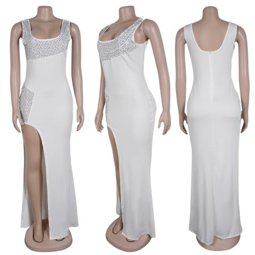 Image of PORRCEY Sexy Elegant Rhinestone Party Club Night Formal Dress for Women