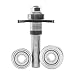 Produktbild ENT 16465 Flachdübelfräser HW, Schaft (S) 12 mm, Durchmesser (D) 47 mm, NL 3,97 mm, SL 40 mm, mit 3 Kugellager