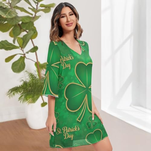 Robe d'été verte manches 3/4 : la solution confort pour la Saint-Patrick sans complexe - 3