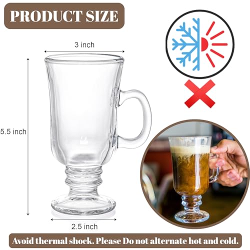 La mejor comparación de Vasos para café irlandés disponible en línea para comprar. 7 Vasos para café irlandés marca ZENFUN (2)
