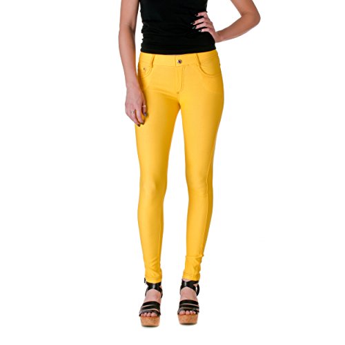 Fashion MIC Womens Pull On Cotton Blend Color Jeggings