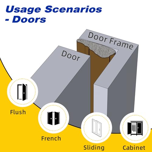 Weather Stripping Door Seal Strip for Door Frame,Window Insulation for Winter,Doors Soundproofing Gap Filler,Window Sealer Exterior Doors Weather Stripping,Foam Windows Draft Stopper(Brown,118\'\') - Thumbnail 5