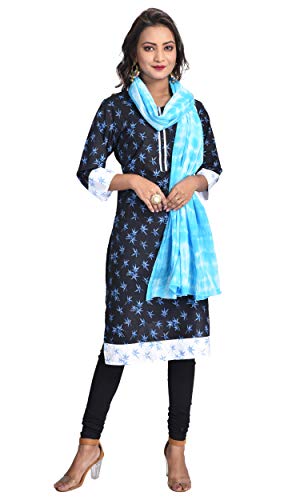 Image of Women's Pure Cotton Traditional Authentic Shibori Tie Dye Dupatta Chunni