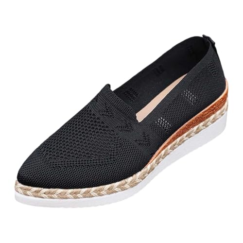 Espadrille à plateforme en maille respirante pour randonnée décontractée