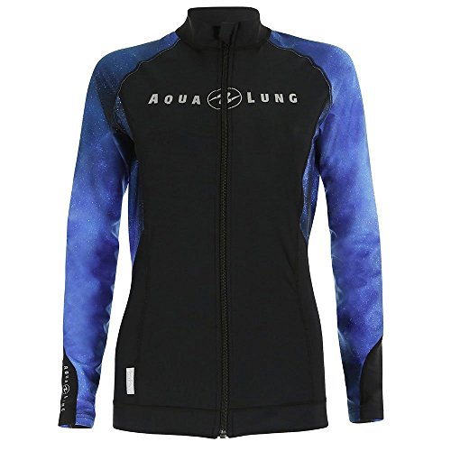 Aqua Lung Women's Rashguard Zipper - Galaxy Blue - Small