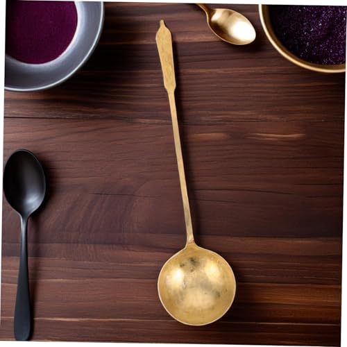 Petite cuillère à café en cuivre pour dessert et table