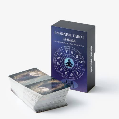 Witchy Cauldron Beginner Tarot, Learning Tarot, Tarot Cards For Beginners With Meanings On Them, Keywords, Chakra, Planet, Zodiac, Element, Yes Or No, Affirmations… (Tarot Deck) #TOP3
