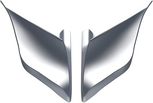 Miniatura 550 de Advanblack Barracuda - Cubiertas laterales estiradas plateadas (brillantes), paneles extendidos para Harley Touring Street Glide Road Glide Electra