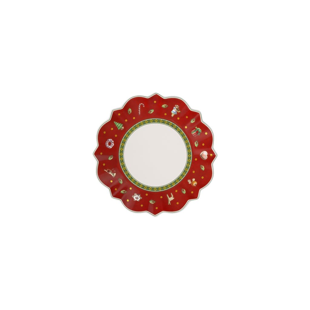 Villeroy & Boch Red Toy's Delight Bread And Butter Plate, Round