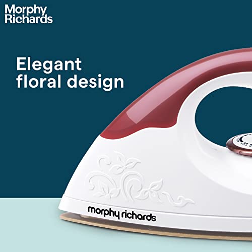 Morphy-Richards-Daisy-1000W-Dry-Iron-with-American-Heritage-Non-Stick-Coated-Soleplate-White